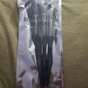 NWOT F.A.R.A.H BRUSHES Midnight Pro Trio